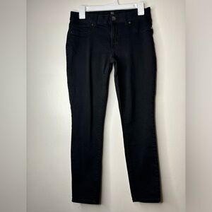 1822 Denim Jeans Women's 10 Black Dark Wash Skinny Leg Mom Jeans